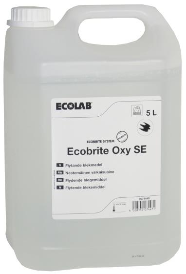 105384  105384 Blekemiddel ECOLAB Ecobrite Oxy 5L Blekemiddel for tekstilvask